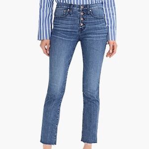 Jcrew vintage Eco straight leg jean w button fly